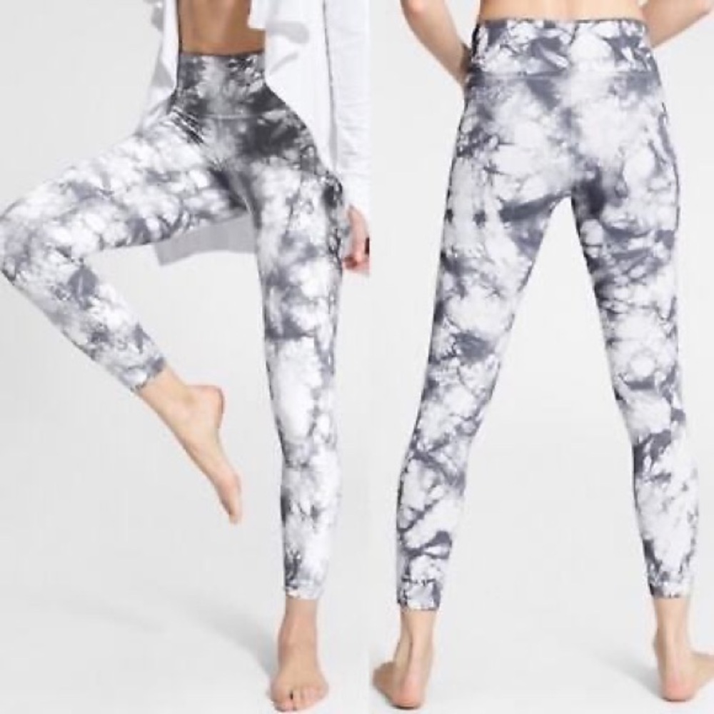 🔥SOLD🔥 Athleta Powervita Marble Tie Dye Leggings
